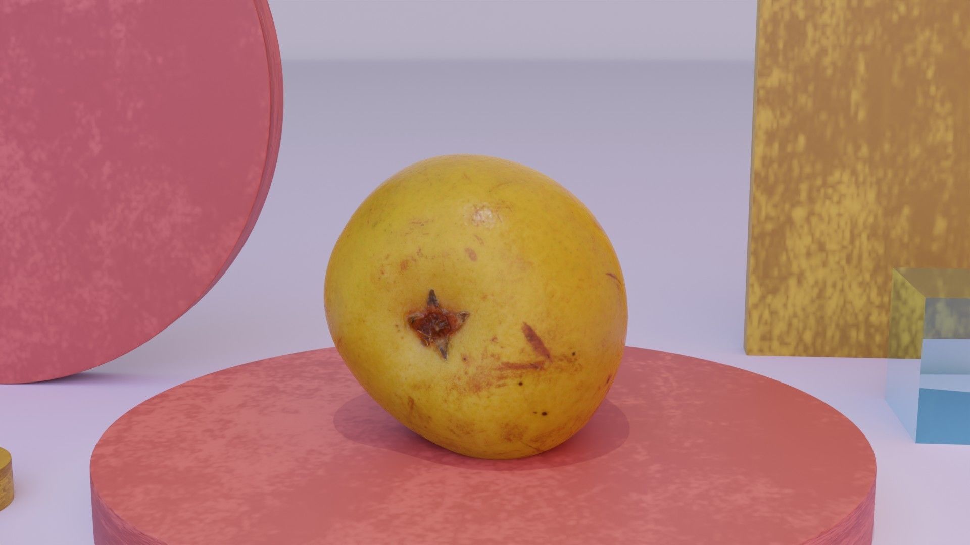 Pear 03 Low-poly 3D model_13