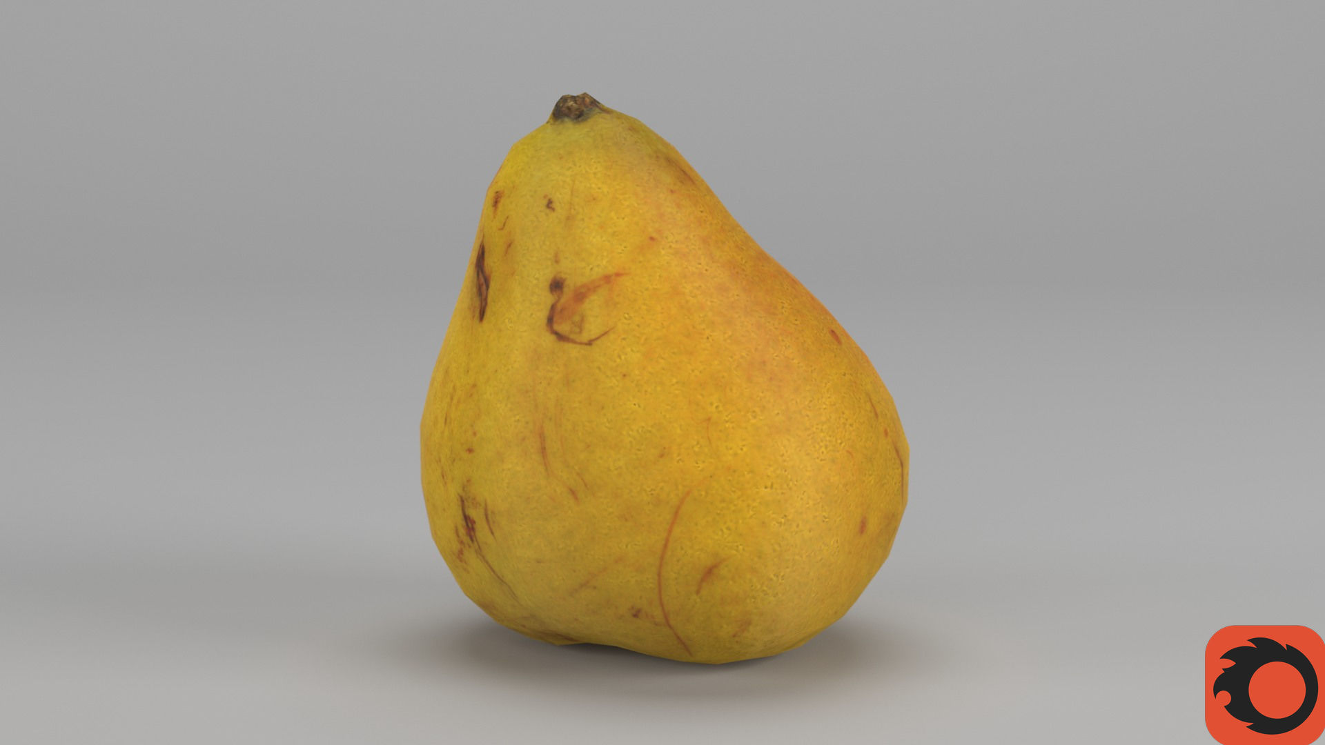 Pear 03 Low-poly 3D model_32