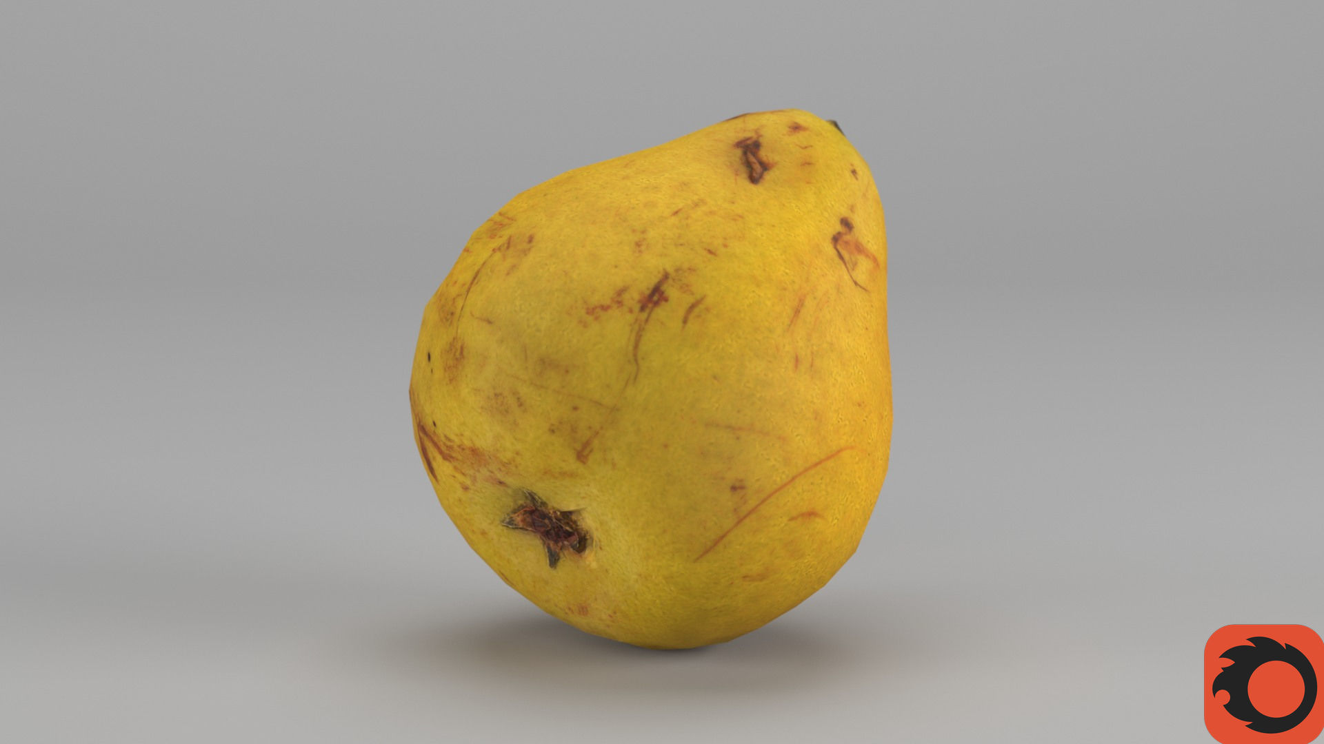 Pear 03 Low-poly 3D model_33