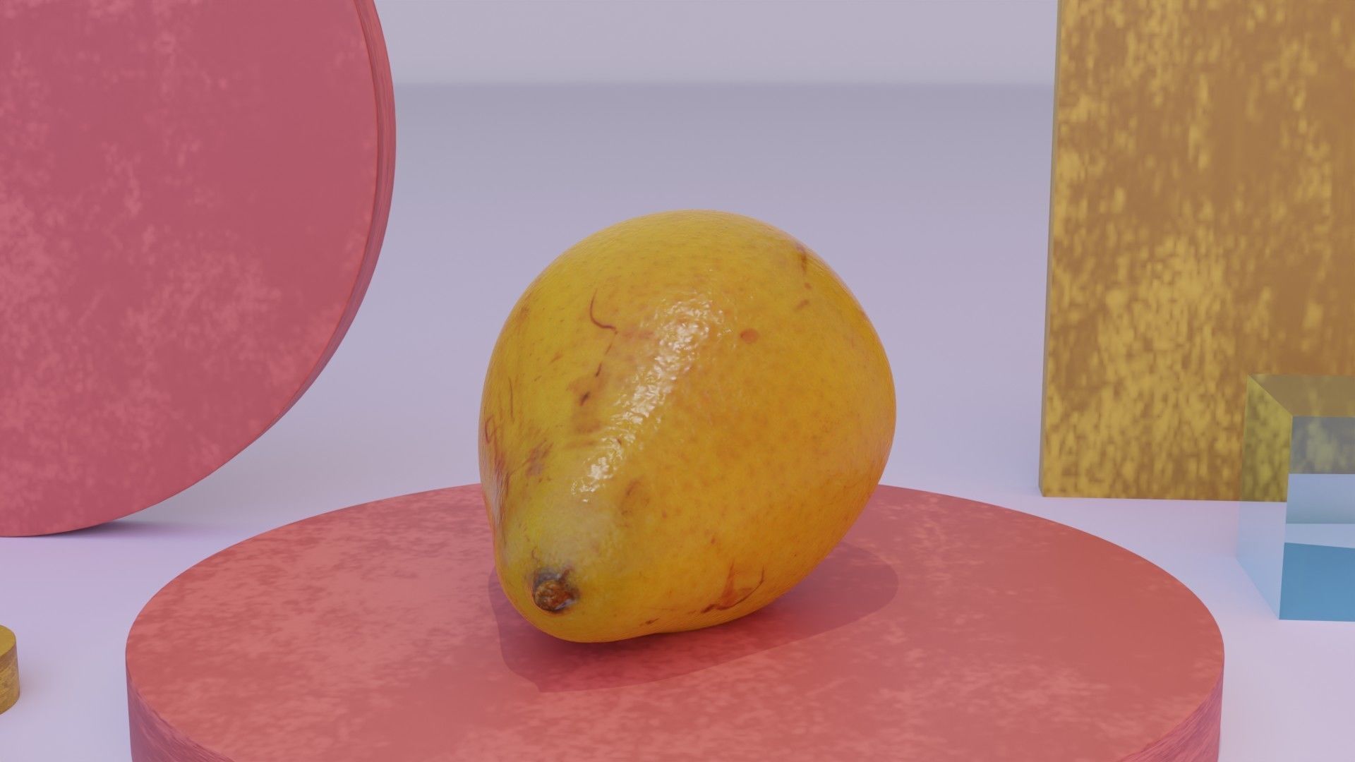 Pear 03 Low-poly 3D model_18