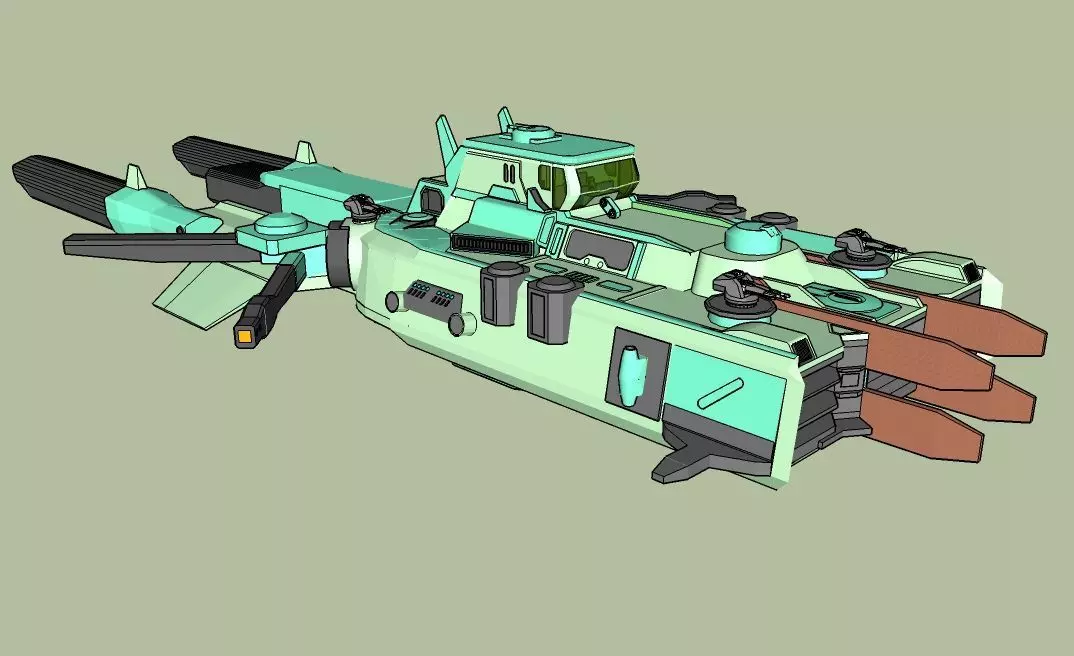 Polar Bear -frigate Free 3D model