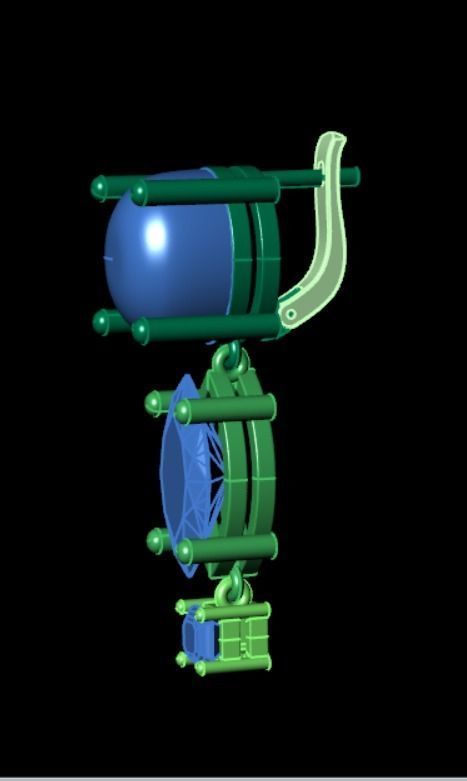 Earrings rk11 3D print model_7