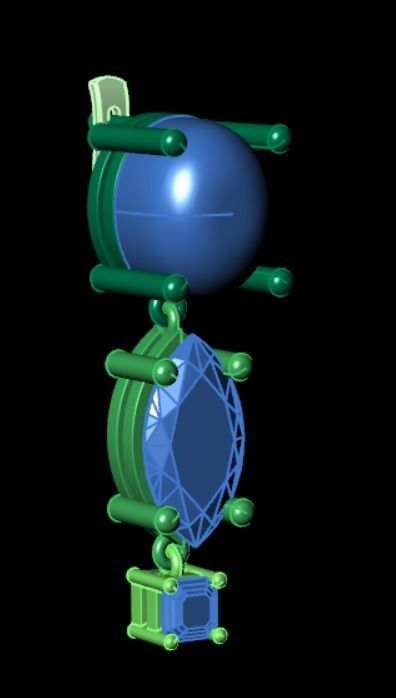 Earrings rk11 3D print model_13