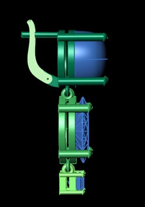 Earrings rk11 3D print model_8