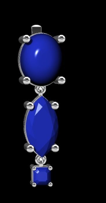 Earrings rk11 3D print model_6