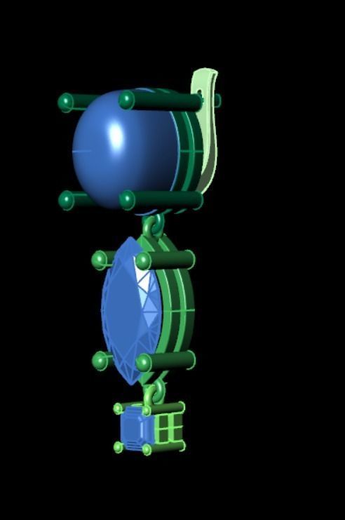 Earrings rk11 3D print model_12