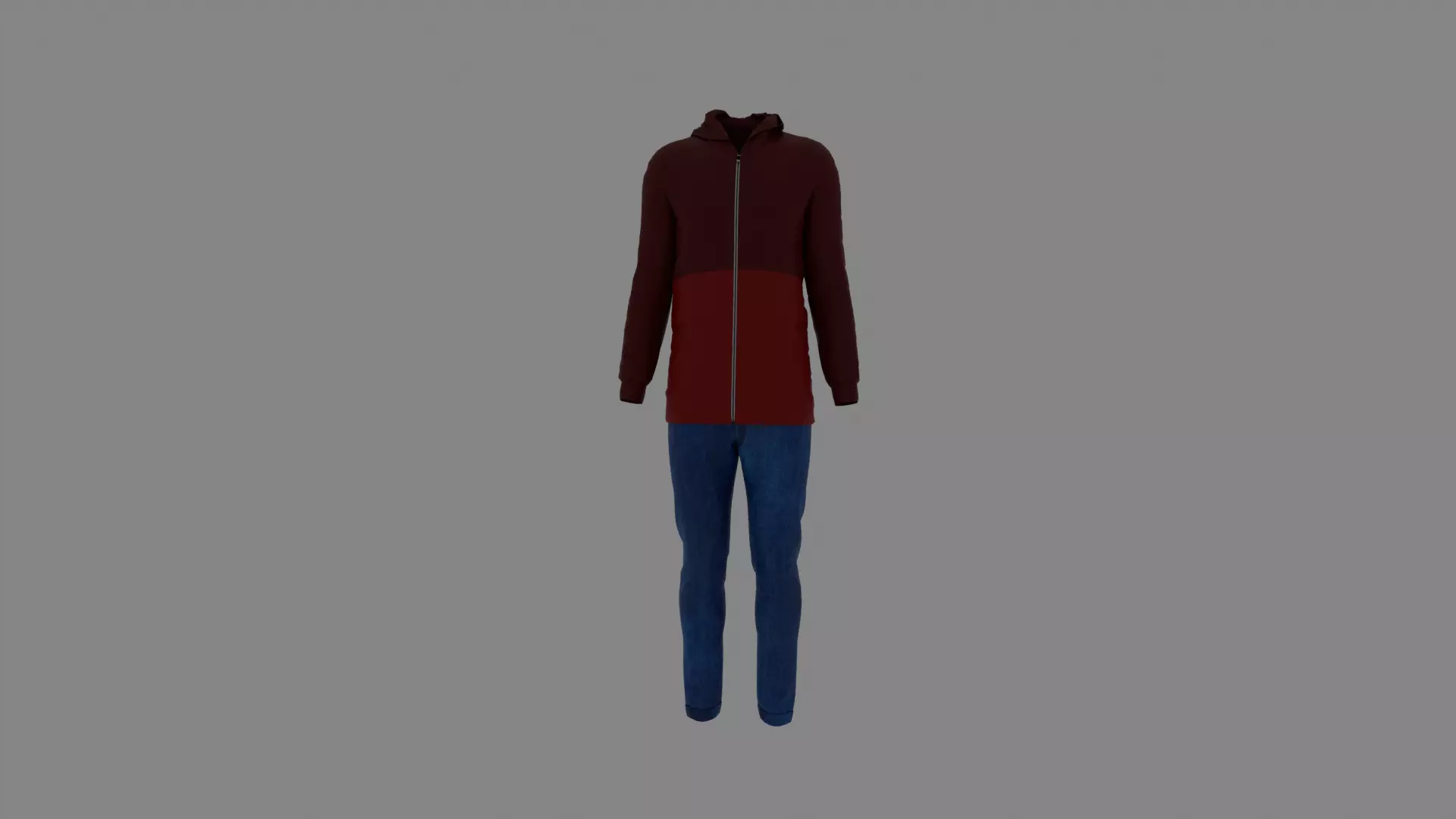 Man Clothes Low-poly 3D model_0