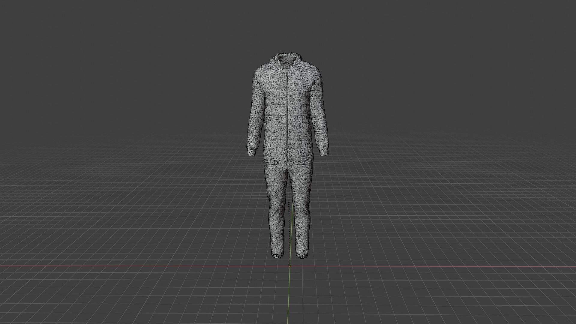 Man Clothes Low-poly 3D model_8