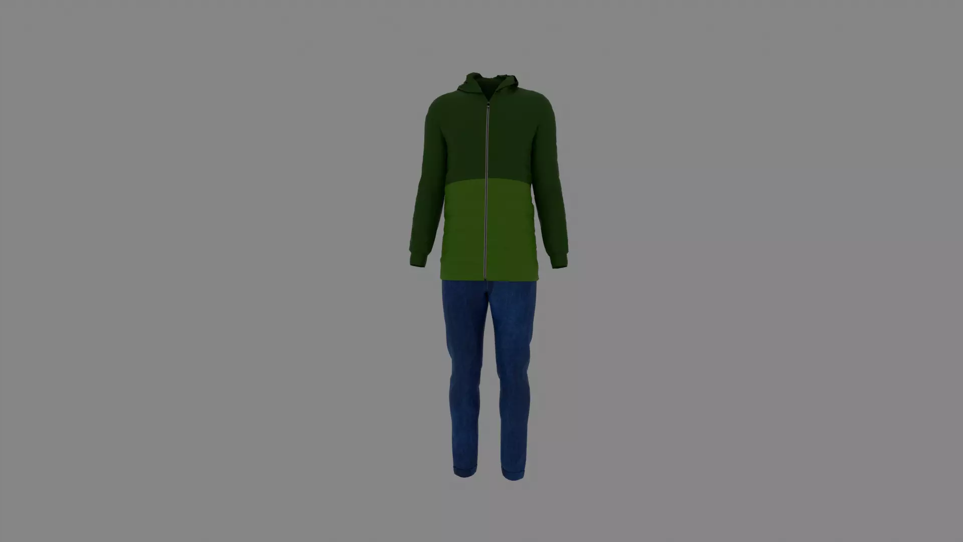 Man Clothes Low-poly 3D model_0