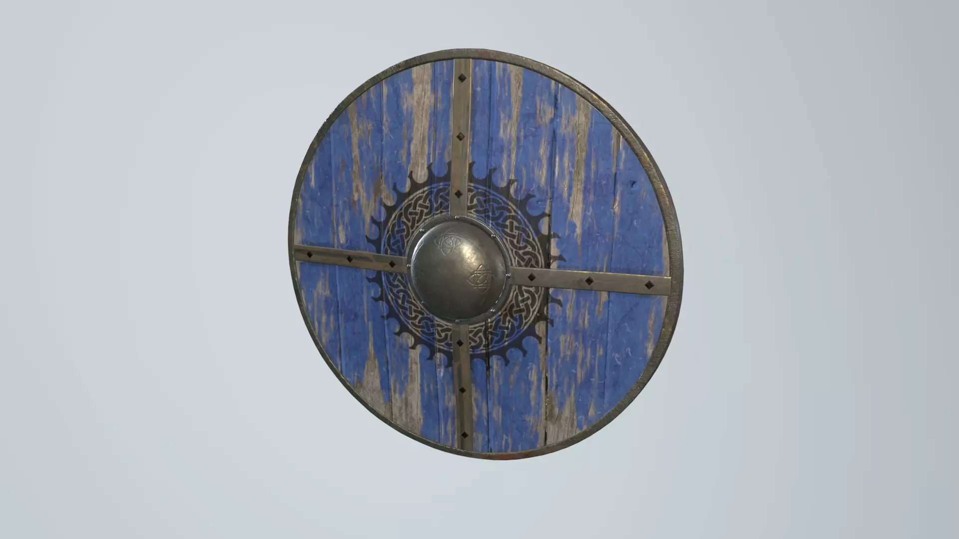 Viking Shield 3D model_0