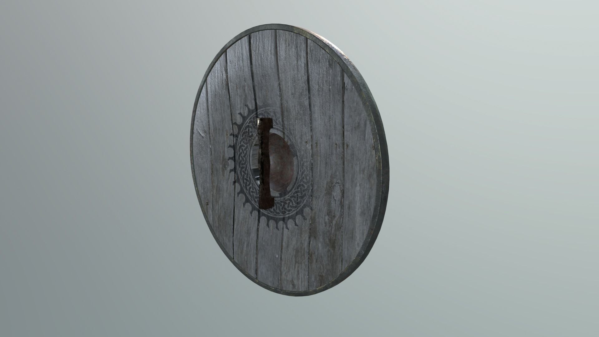 Viking Shield 3D model_2