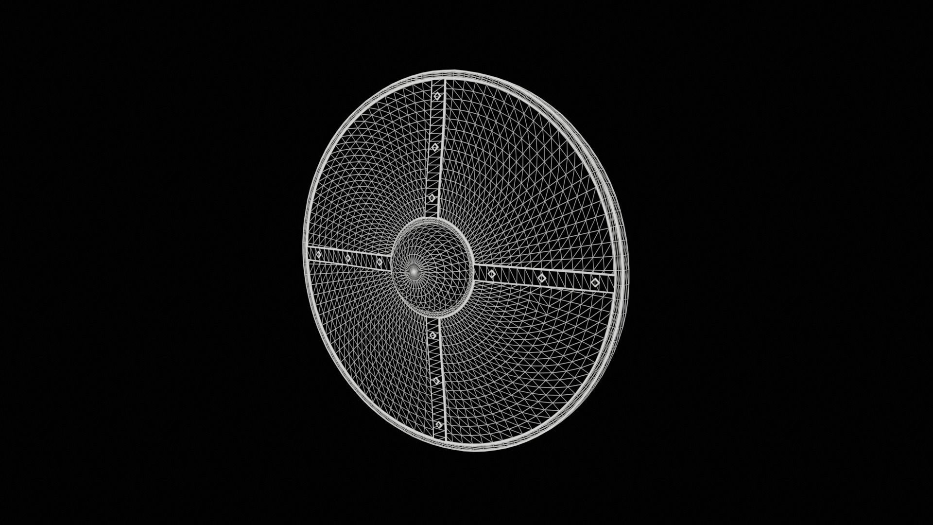 Viking Shield 3D model_5