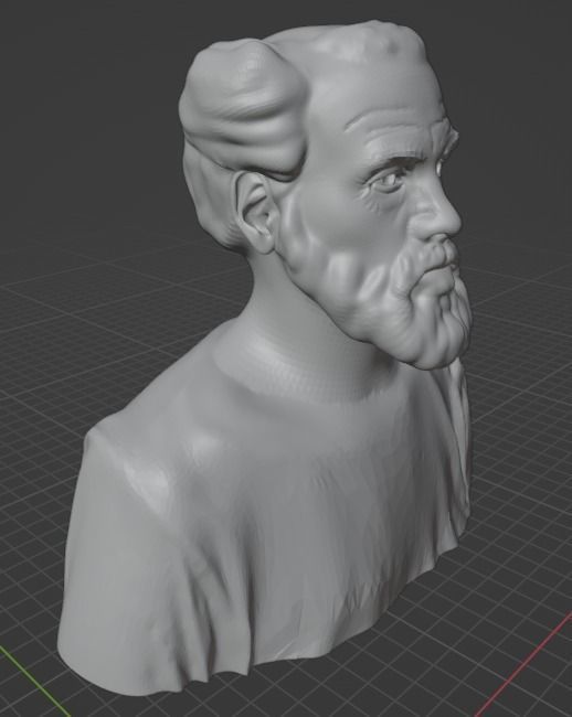 Gustav Klimt 3D print model_17