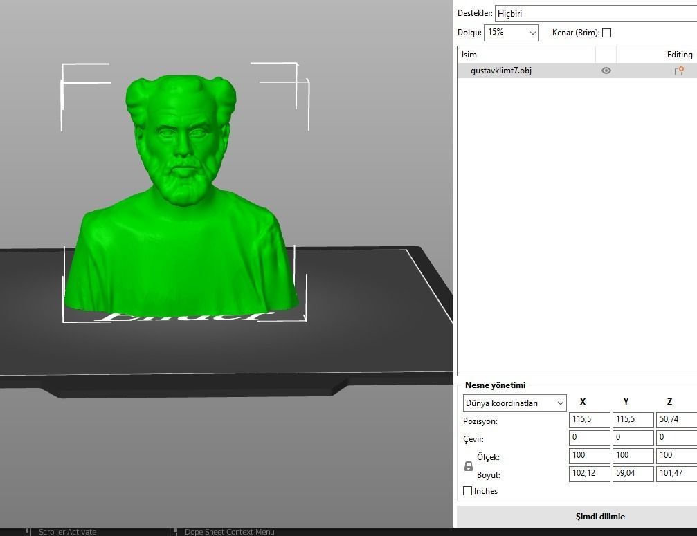 Gustav Klimt 3D print model_13