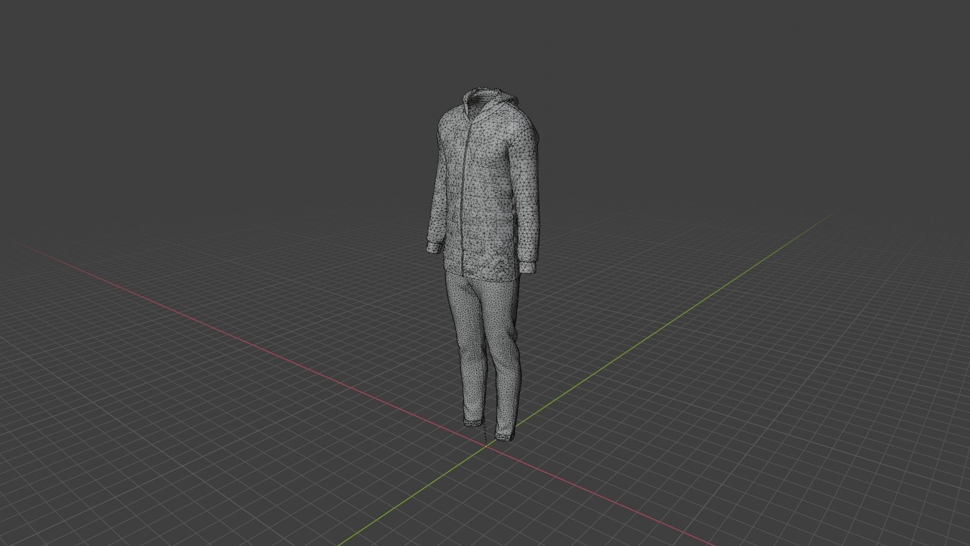 Man Clothes Low-poly 3D model_9