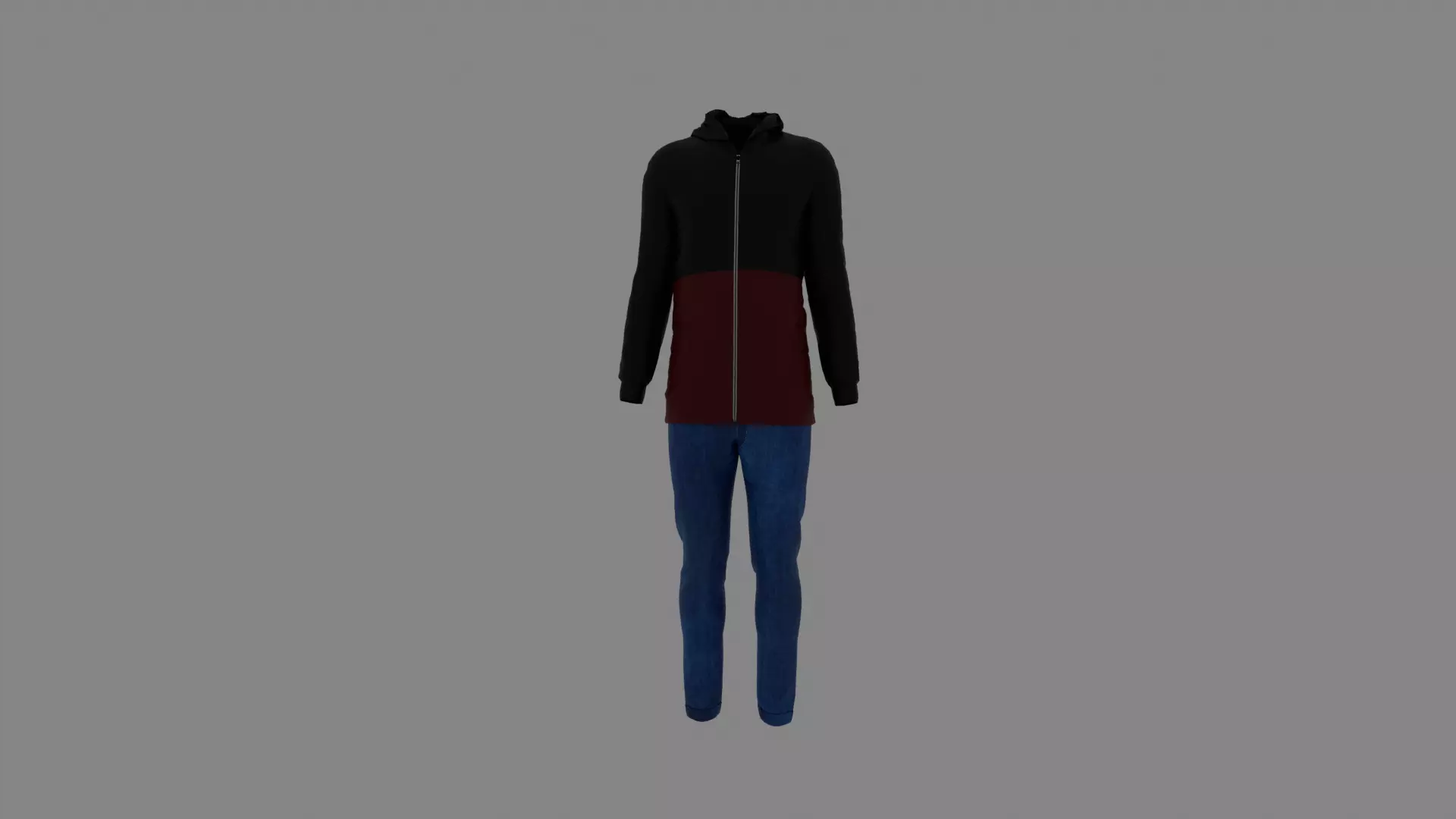 Man Clothes Low-poly 3D model_0