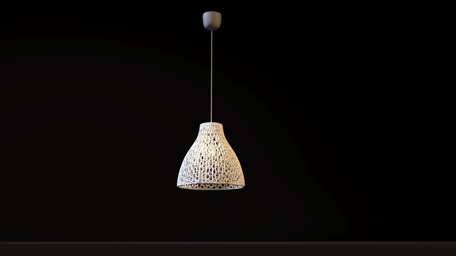 Ikea lamp Melodi 3D print model_3