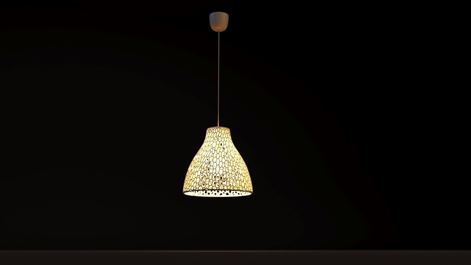 Ikea lamp Melodi 3D print model_8