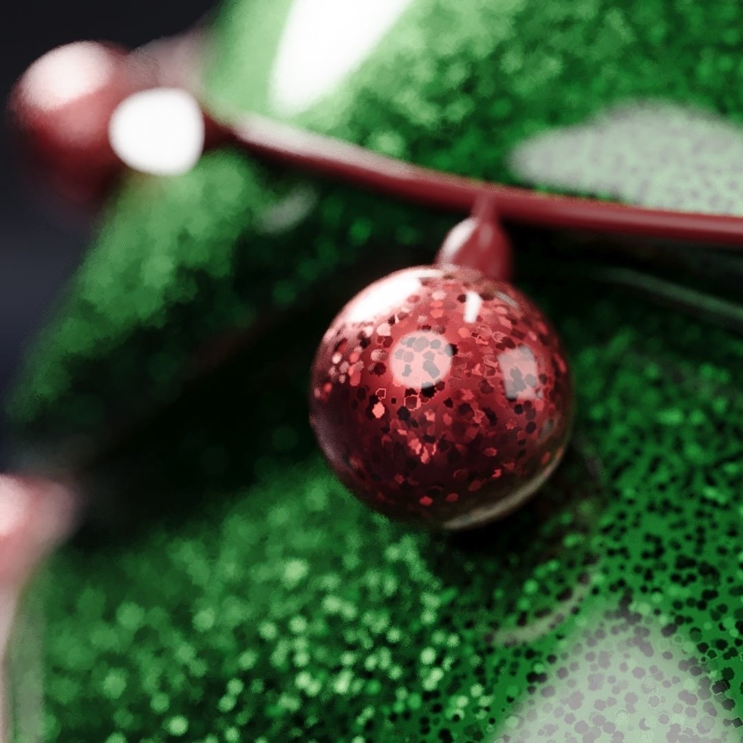 Cartoon Christmas Tree 3D model_2