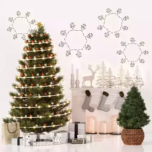 Christmas Decor Set 16 3D model