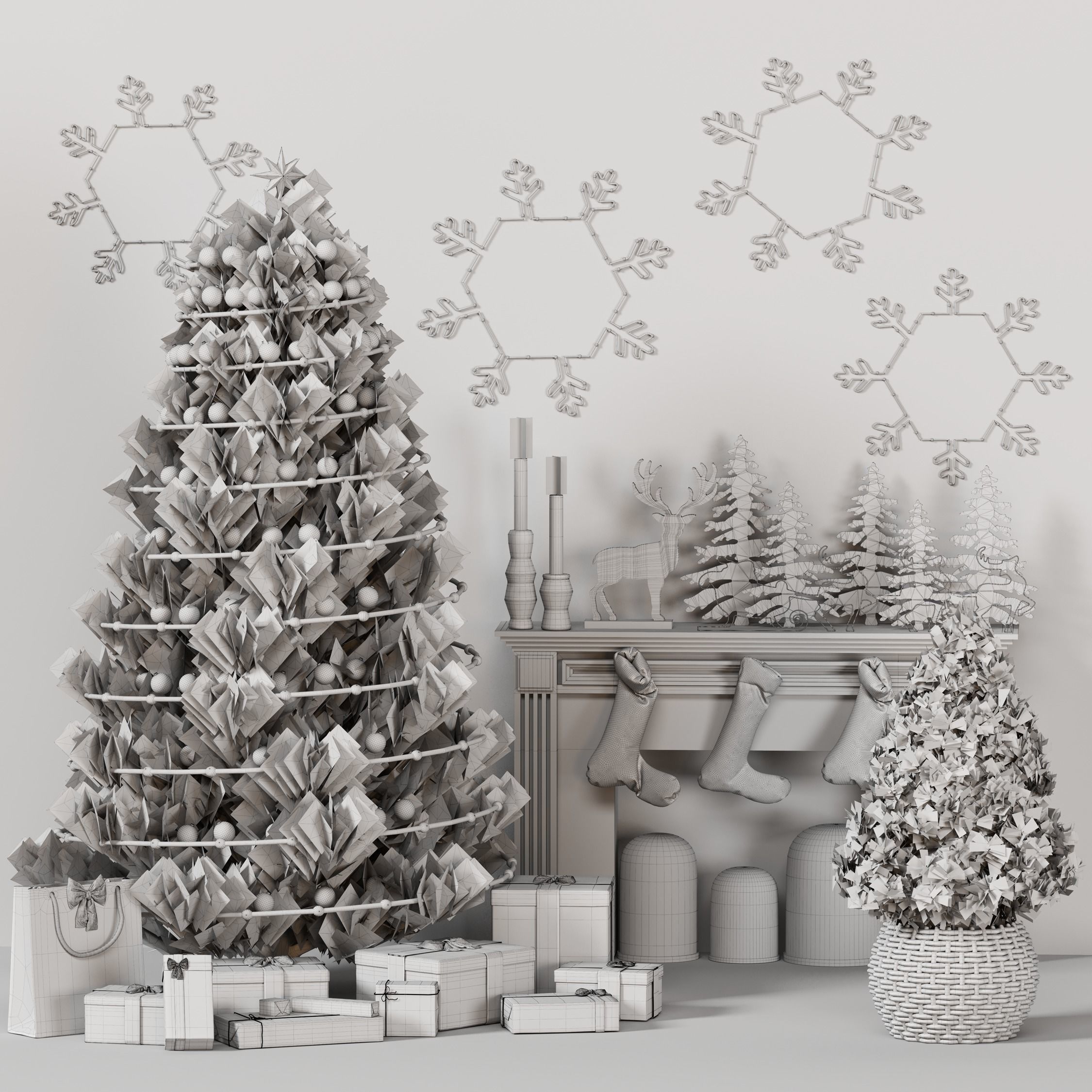 Christmas Decor Set 16 3D model_4