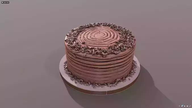 Chocolate Shaved Buttercream Cake