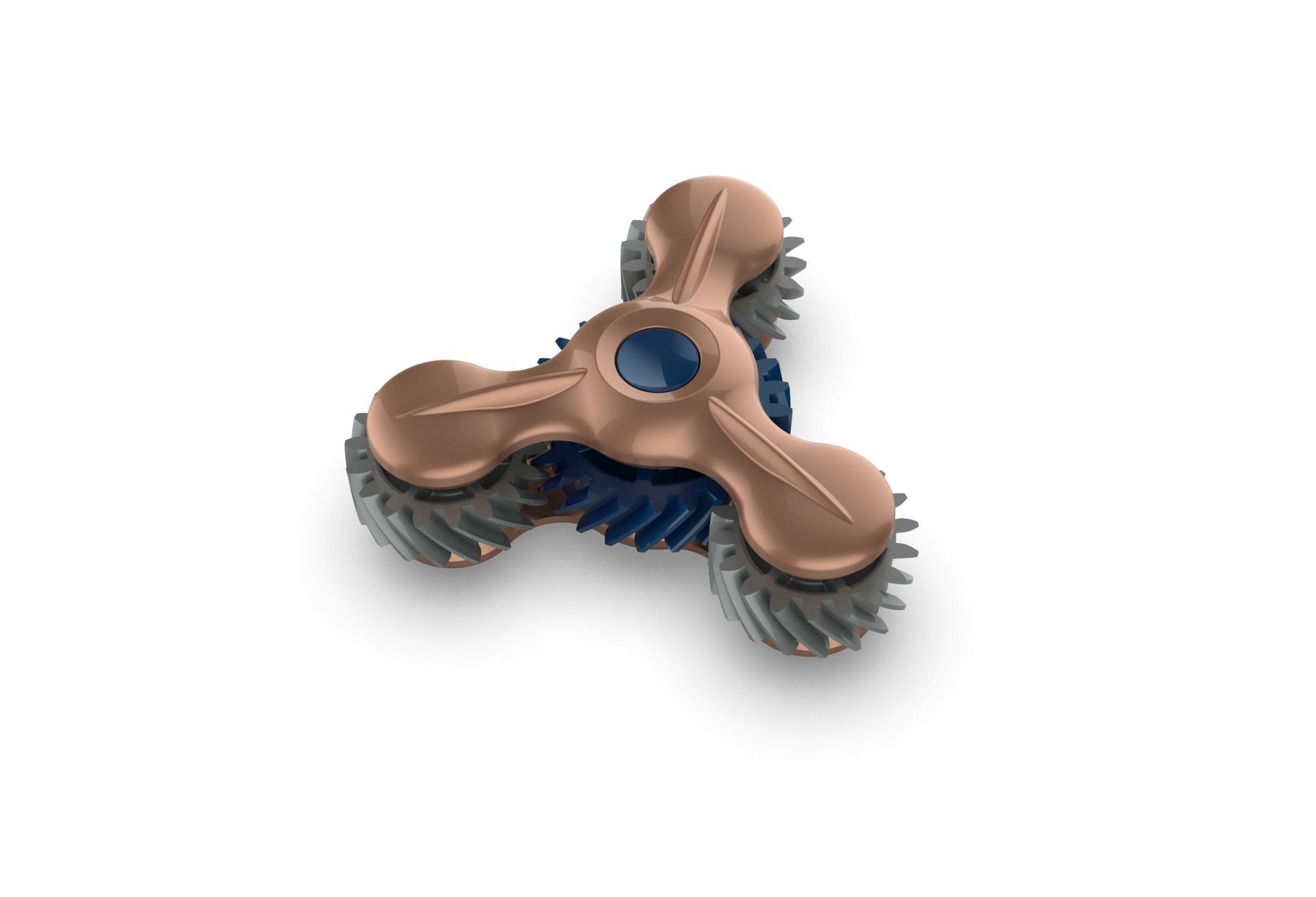 Gear Fidget Spinner 3D print model_1