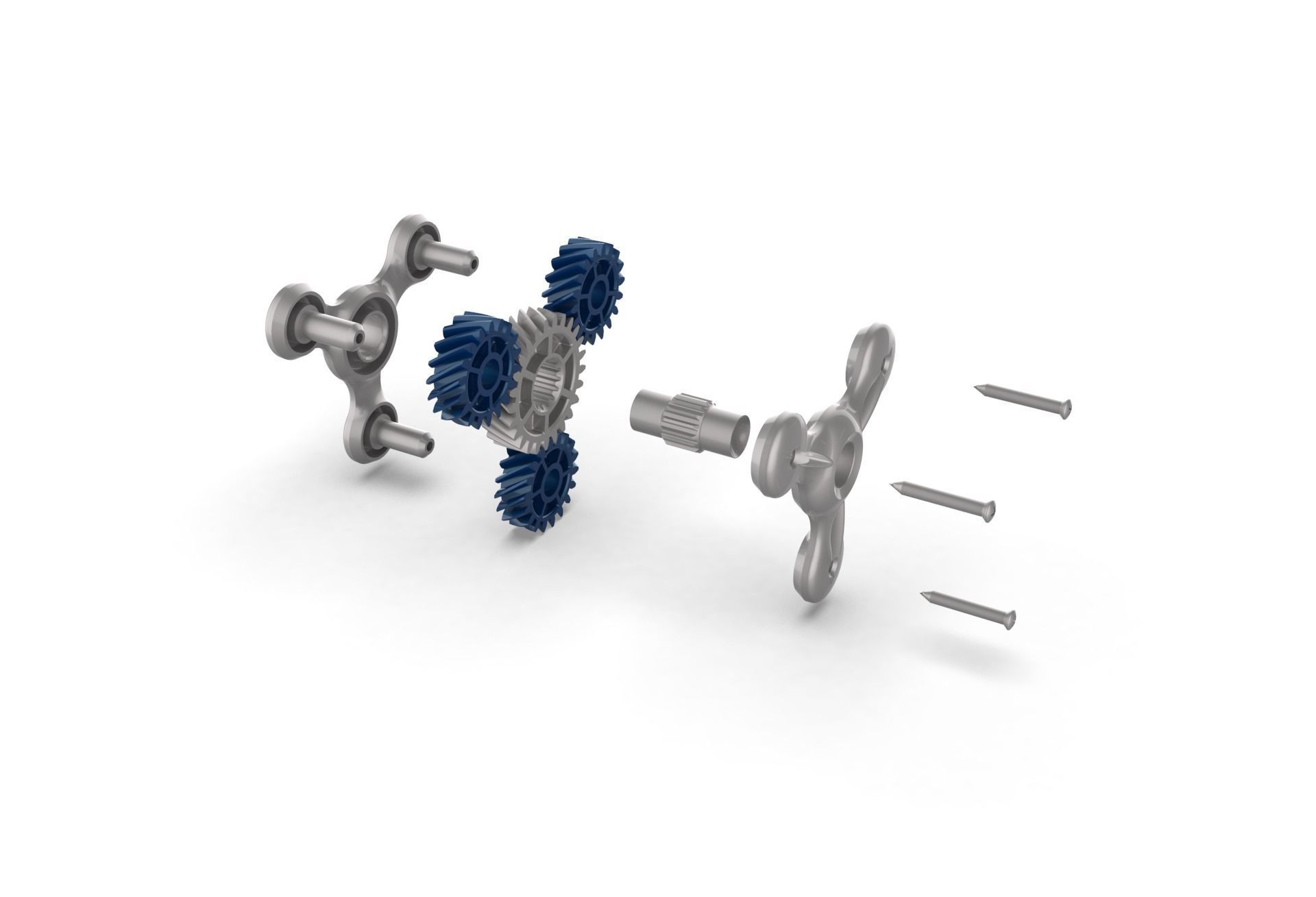 Gear Fidget Spinner 3D print model_24