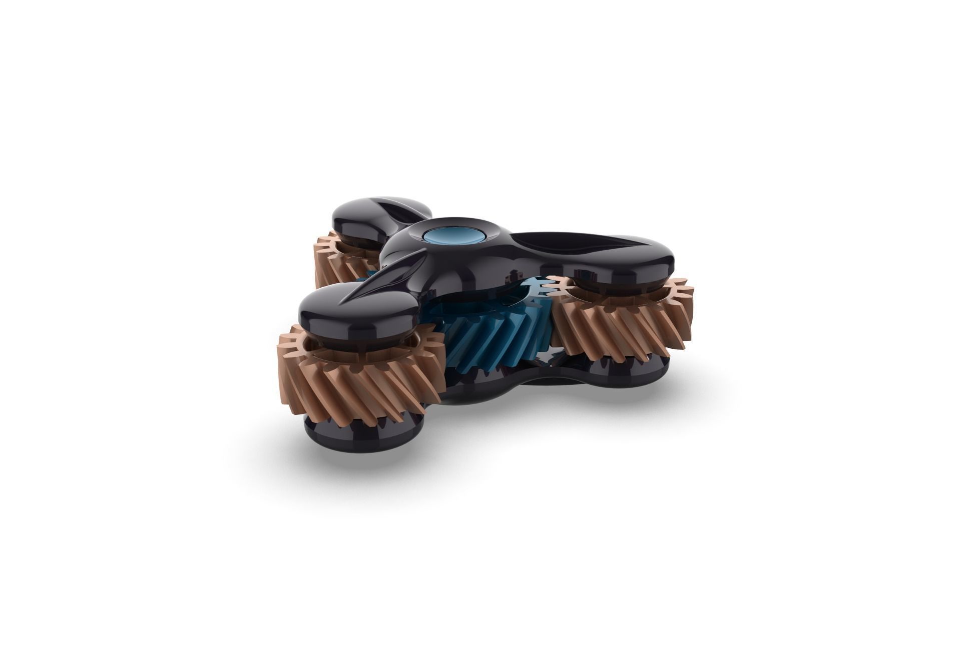 Gear Fidget Spinner 3D print model_17