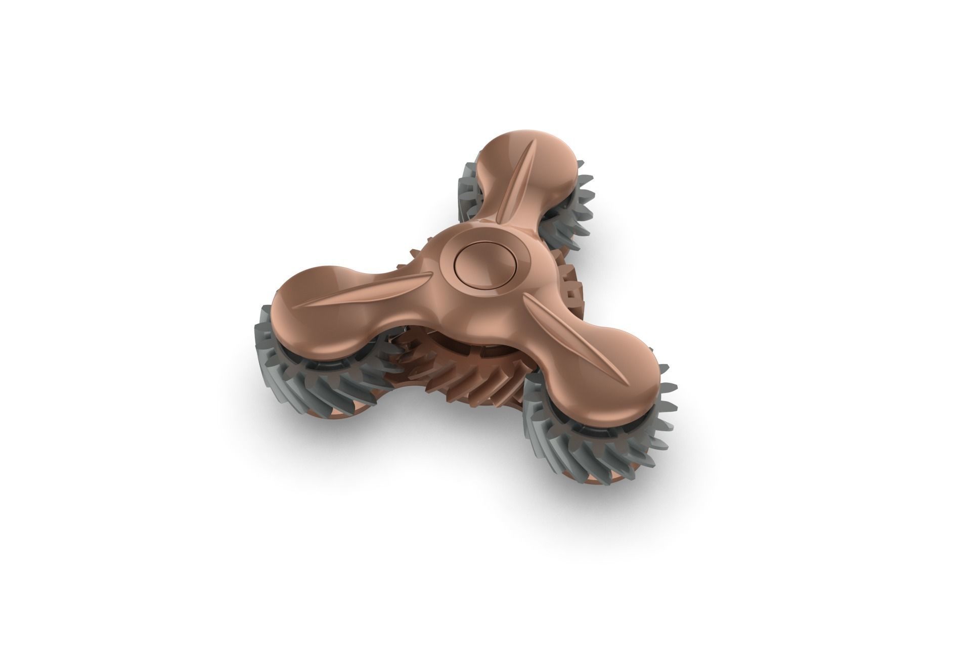 Gear Fidget Spinner 3D print model_8