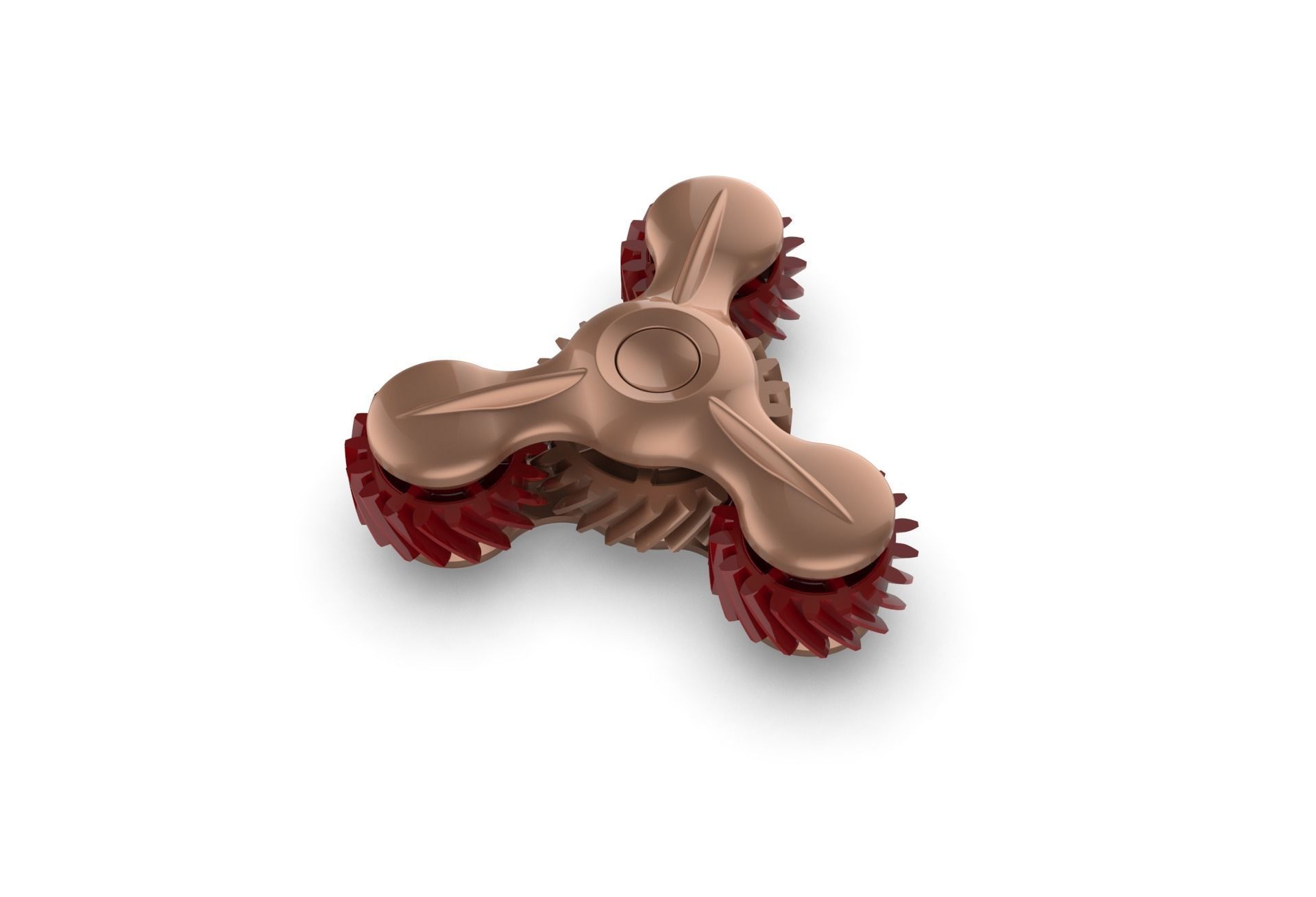 Gear Fidget Spinner 3D print model_9