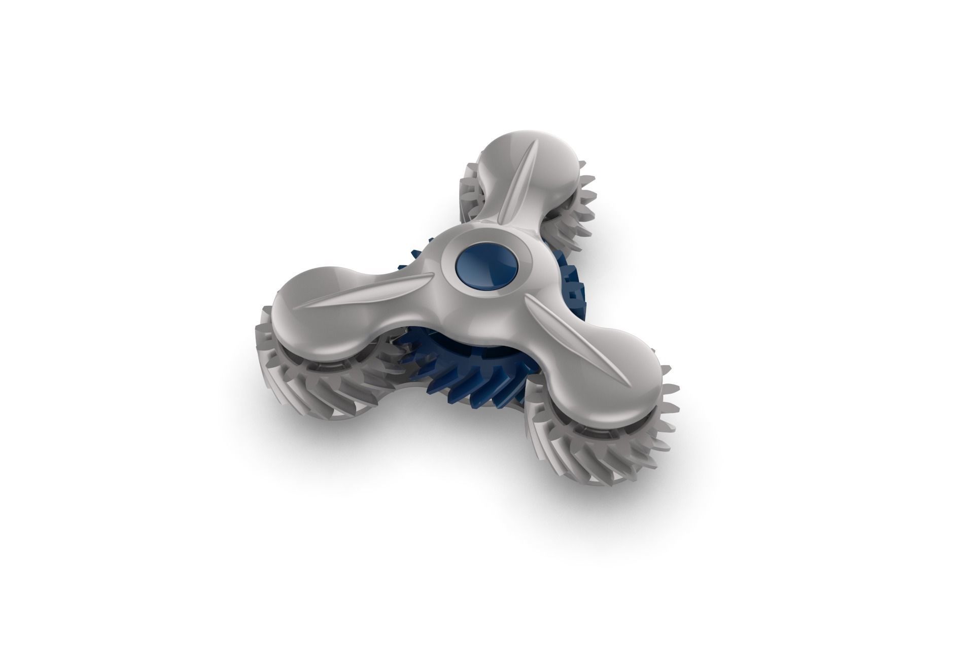 Gear Fidget Spinner 3D print model_2