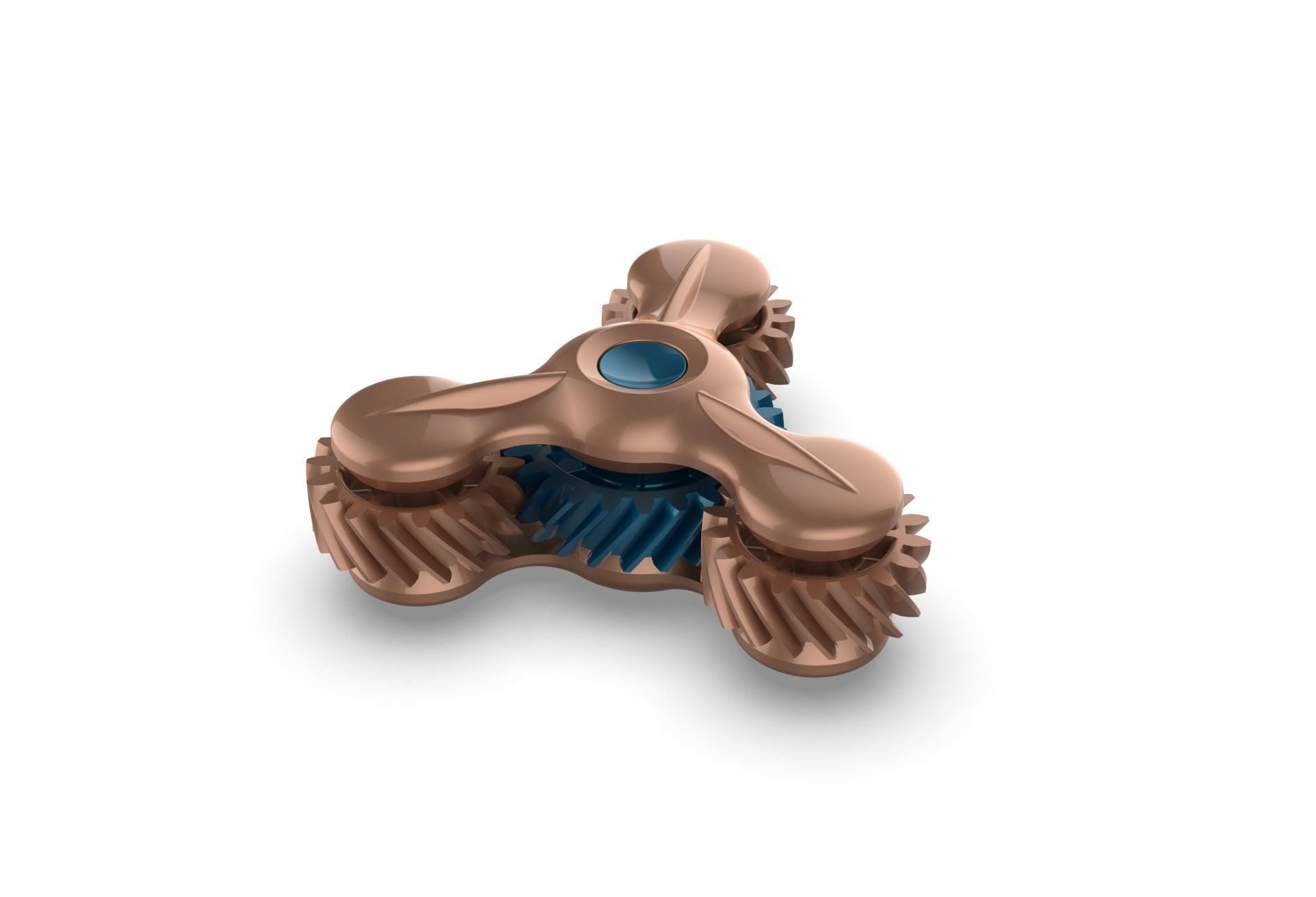 Gear Fidget Spinner 3D print model_5