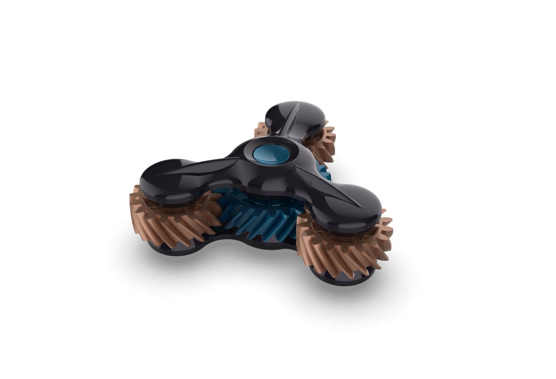 Gear Fidget Spinner 3D print model_3