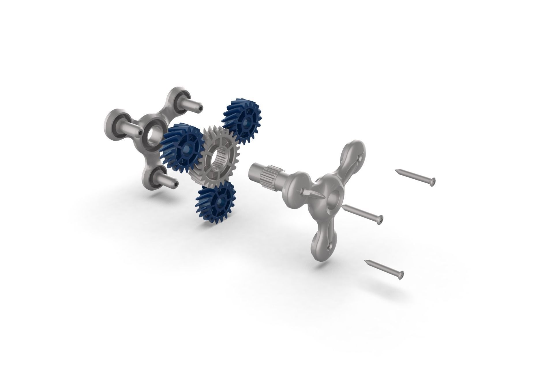 Gear Fidget Spinner 3D print model_25