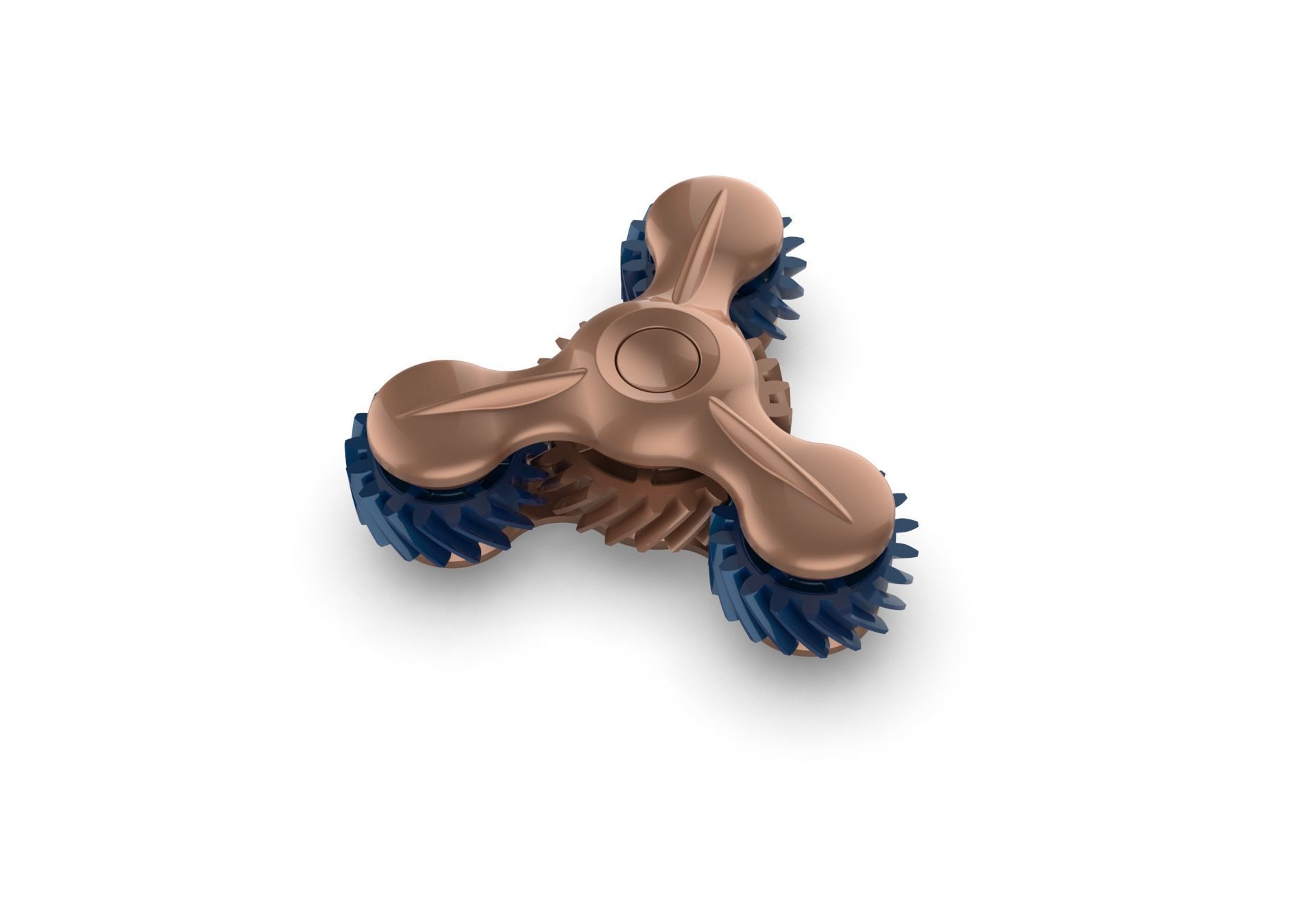 Gear Fidget Spinner 3D print model_10