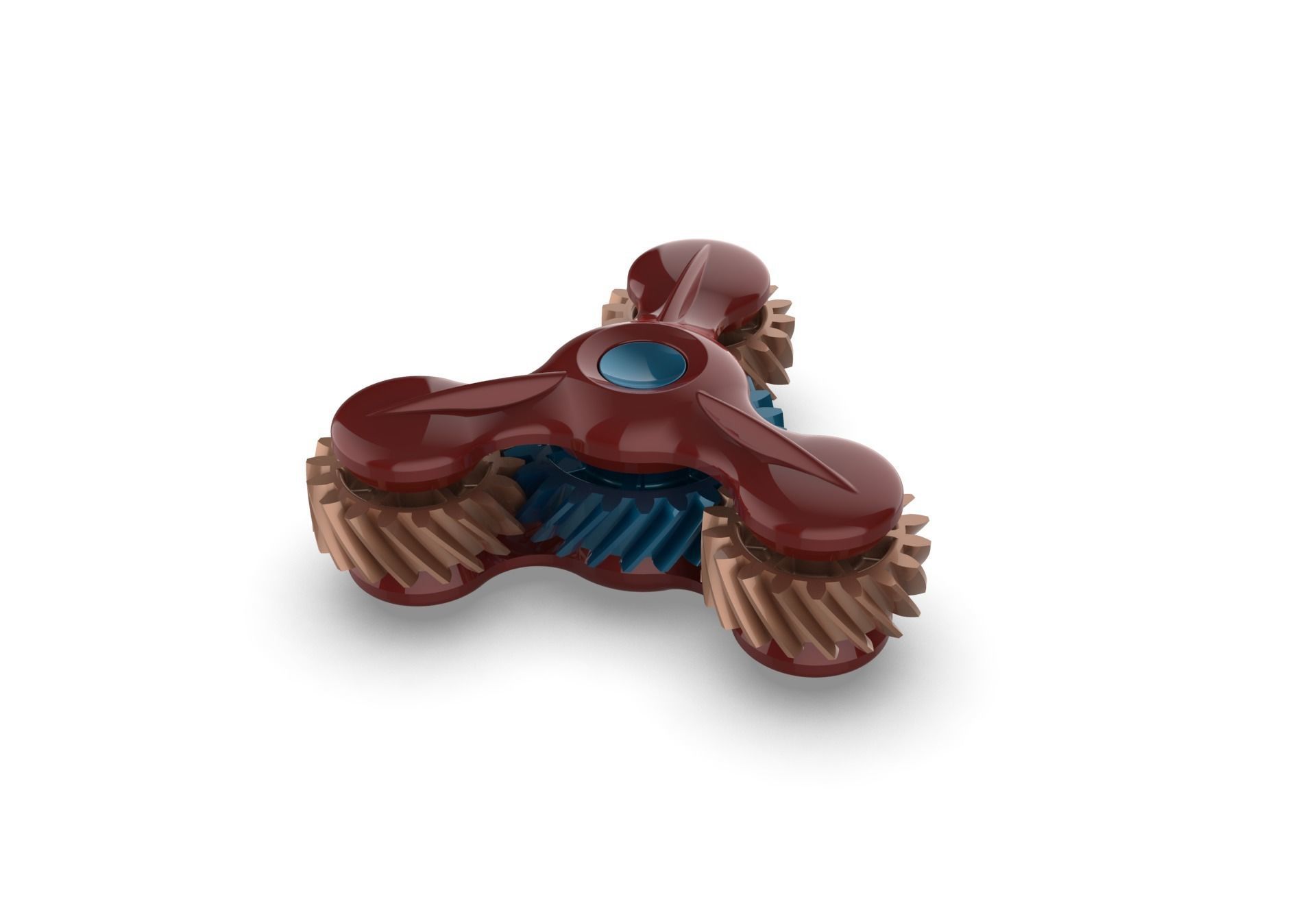 Gear Fidget Spinner 3D print model_4