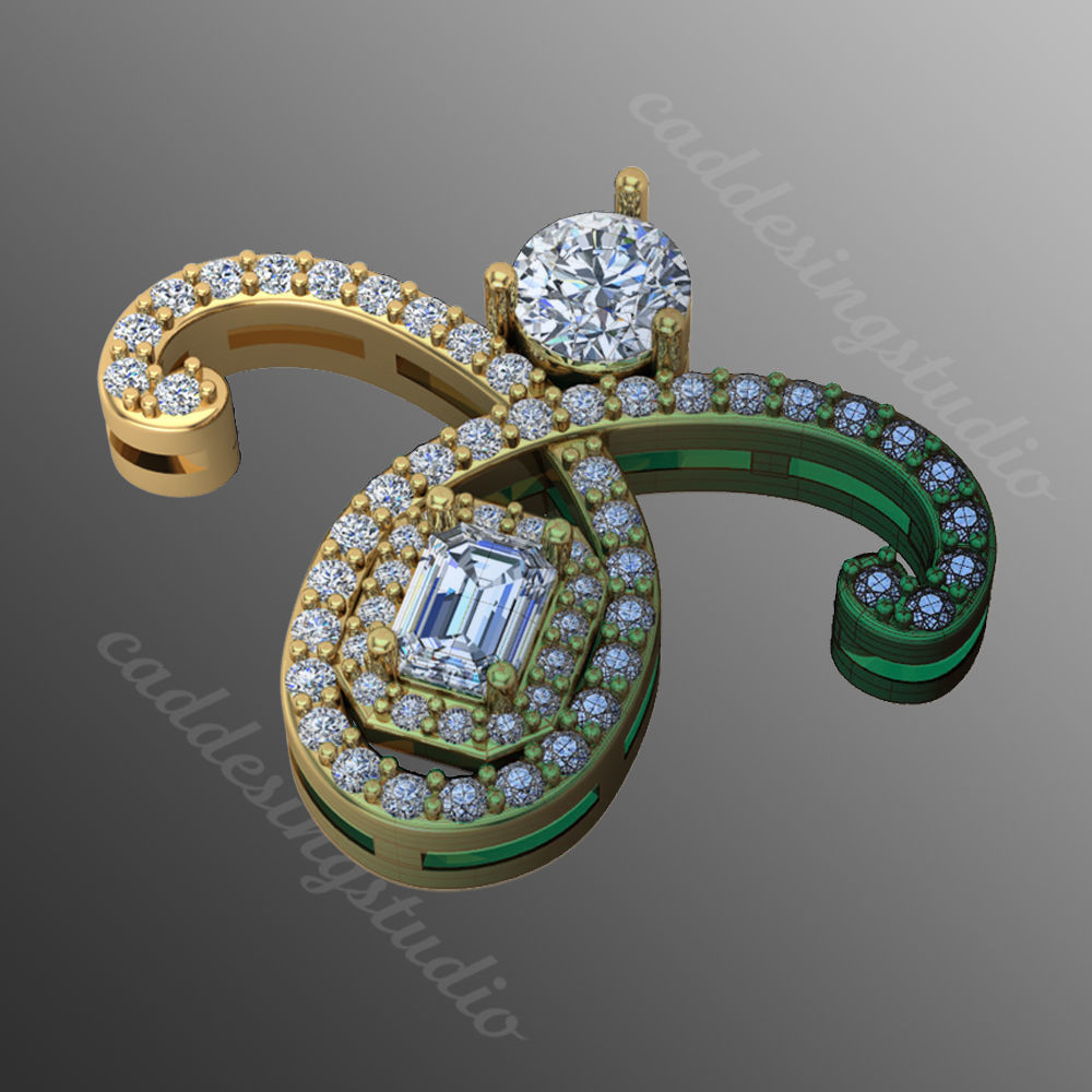 Pendant bi22 3D print model_1