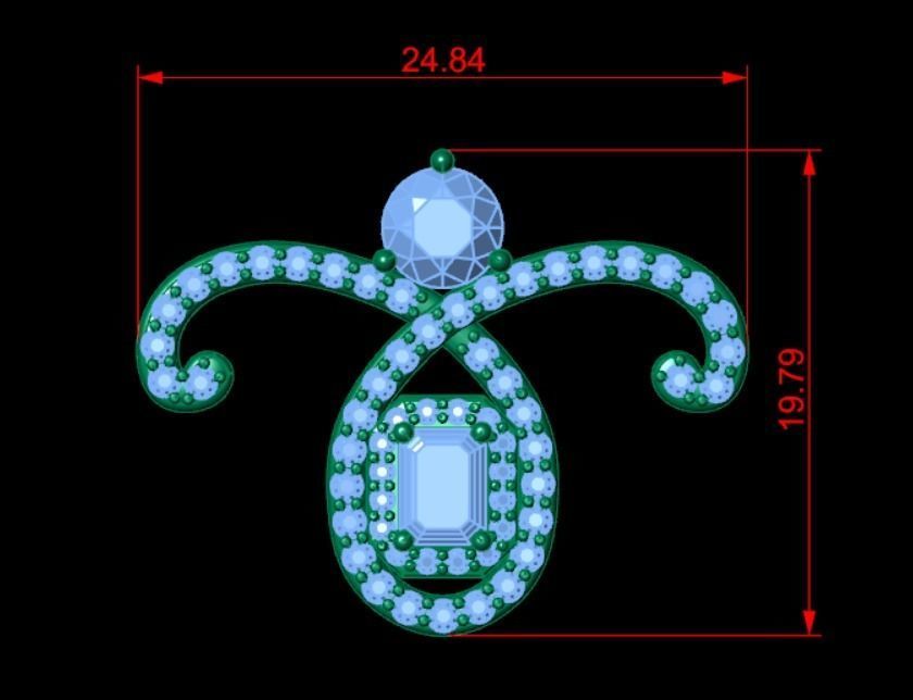 Pendant bi22 3D print model_9