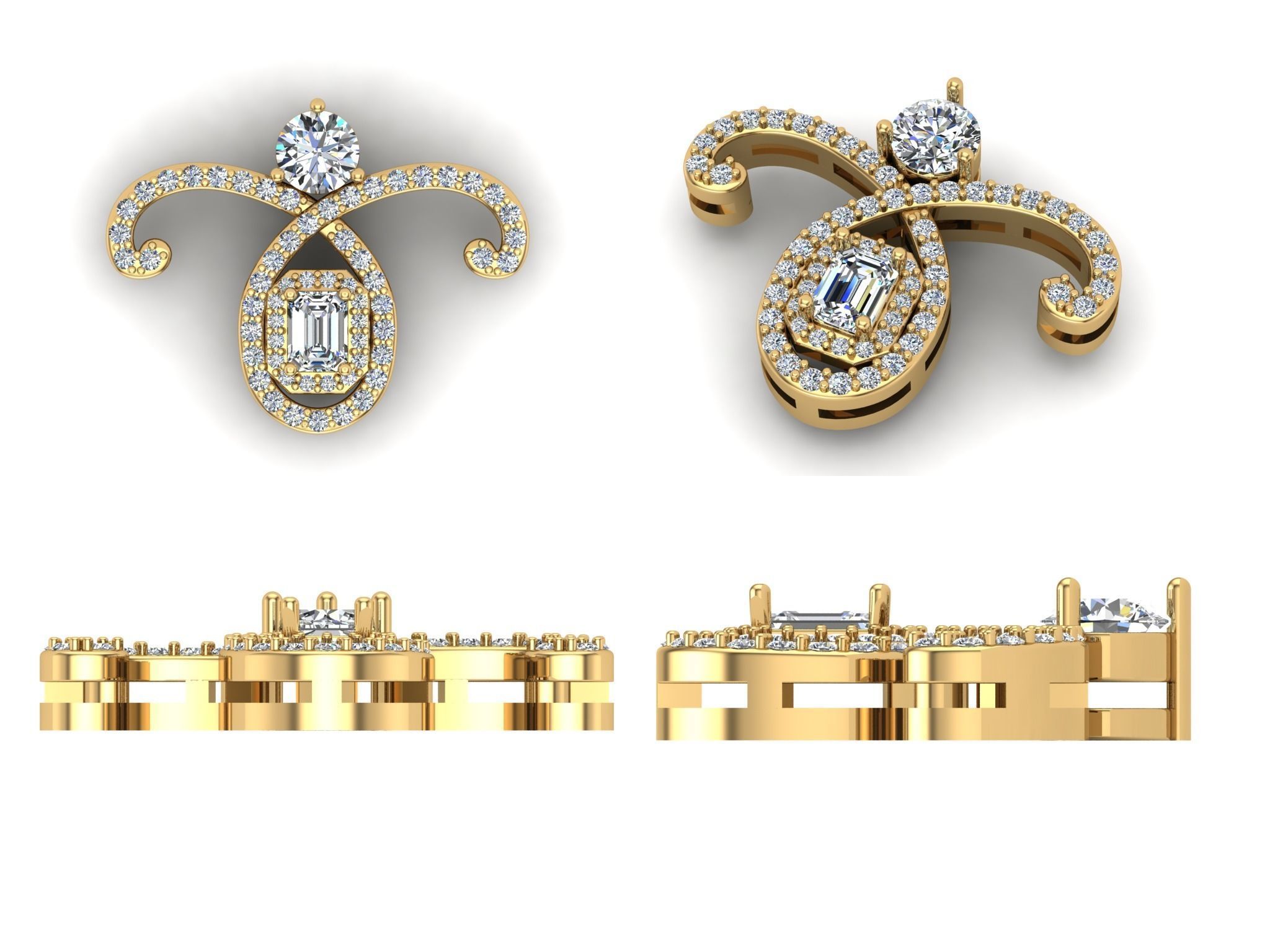 Pendant bi22 3D print model_3