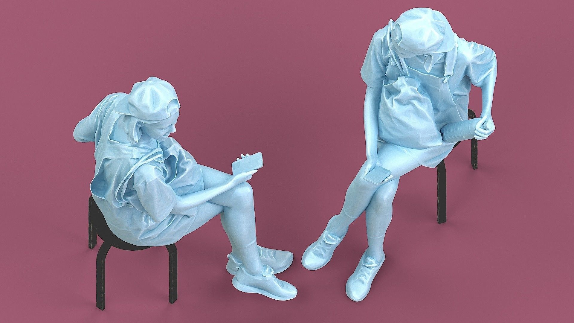 Smiling Girl 3D model_6