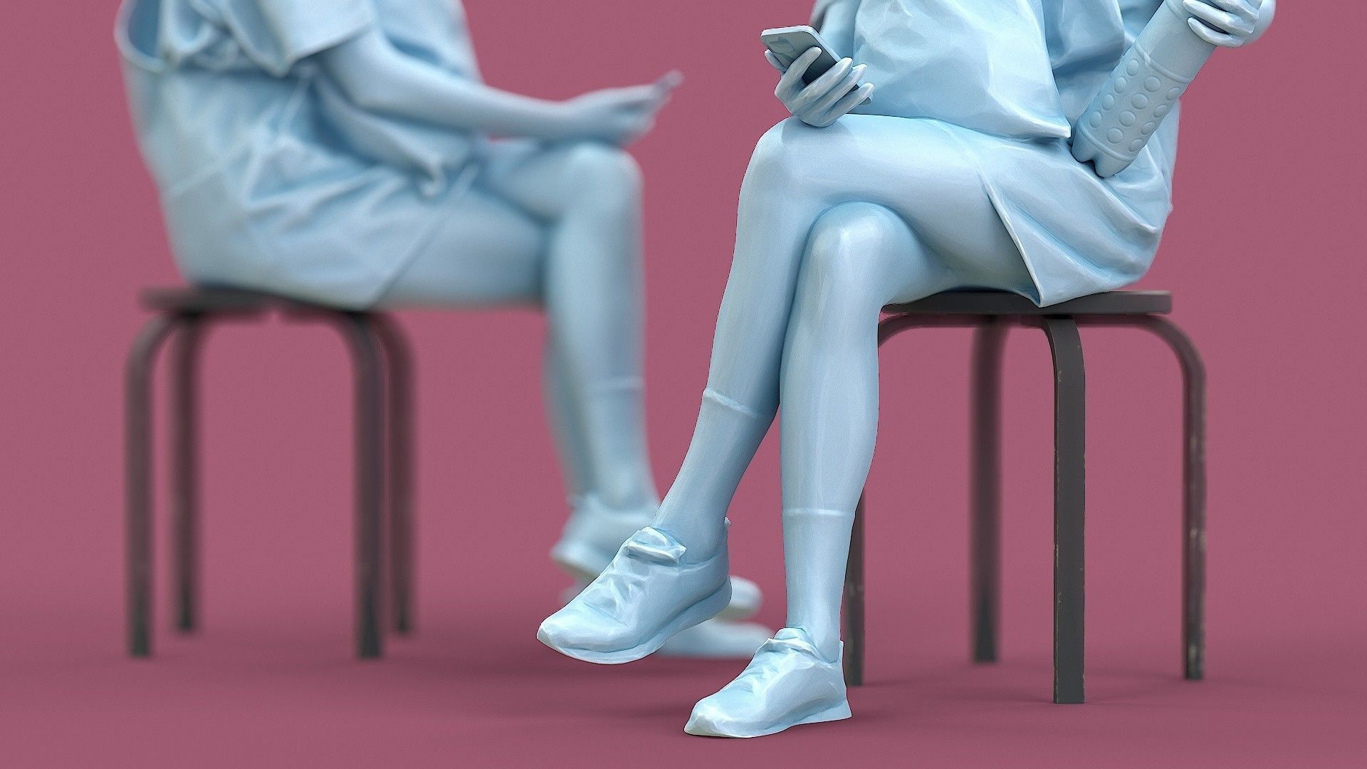 Smiling Girl 3D model_11