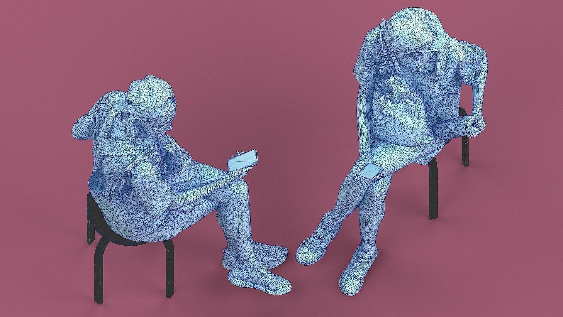 Smiling Girl 3D model_7