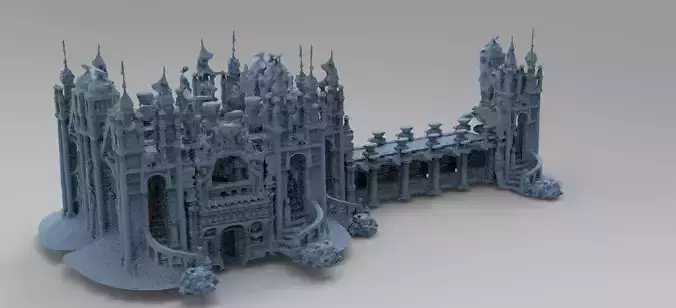 Ancient Culture Ruins bridge and temple 2 