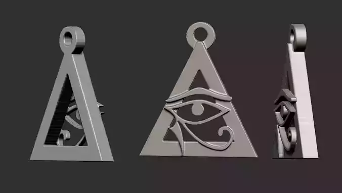 collar ojo de horus 3D print model