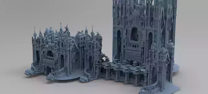 Ancient Culture Ruins bridge and temple 3