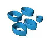 5 precious stone border