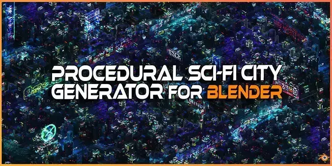 Procedural Sci-Fi City Generator for Blender