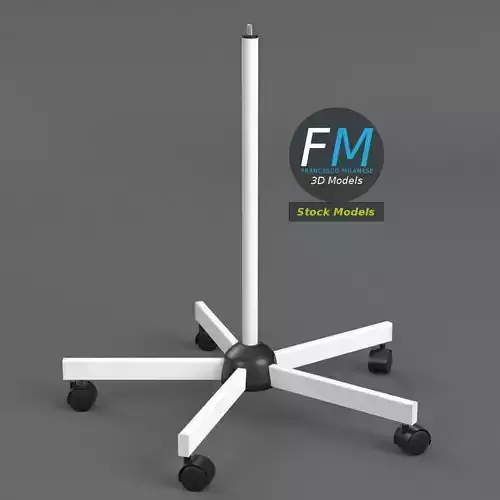 5 wheels rolling stand base