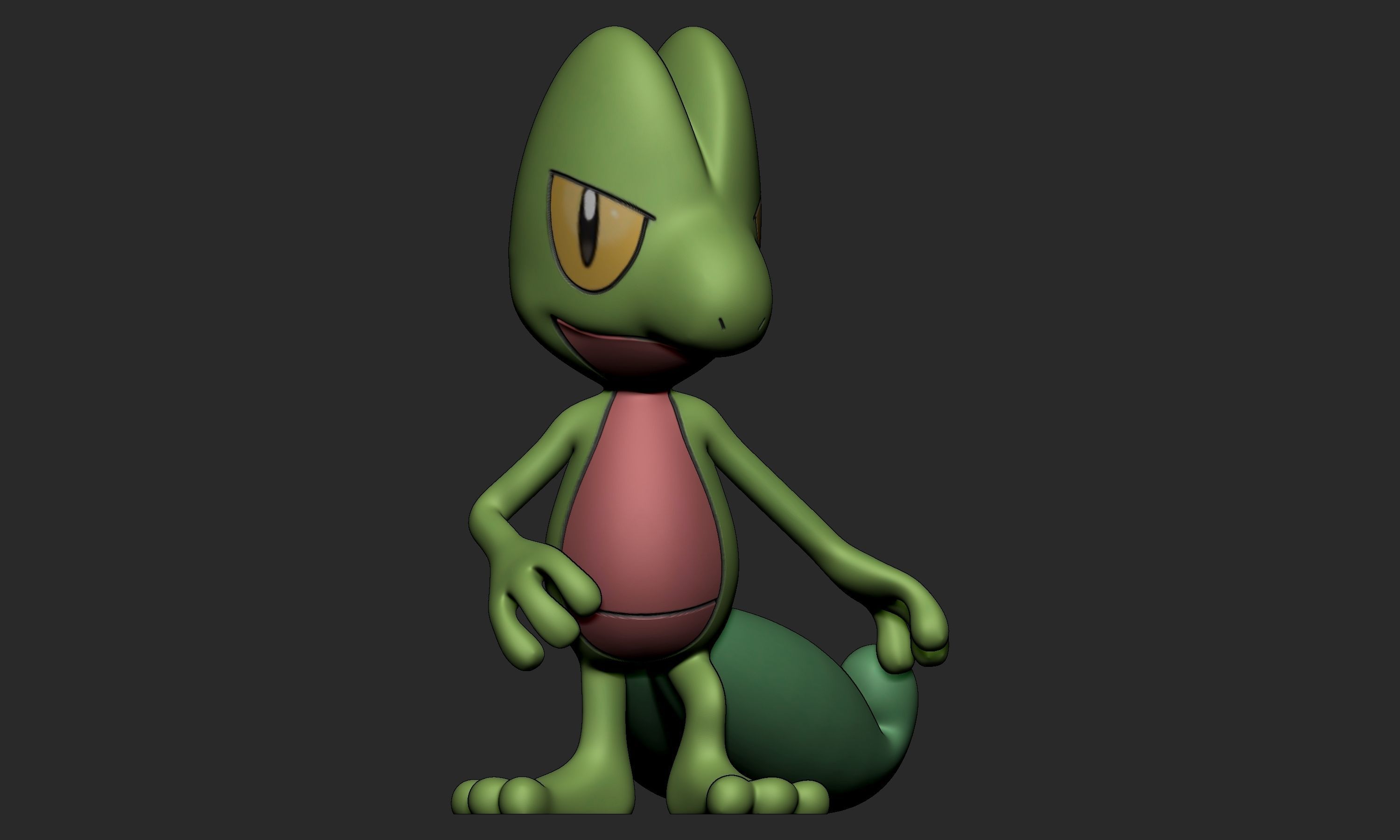 Pokemon - Treecko with 2 poses 3D print model_1
